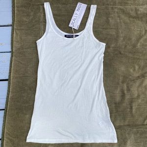 Groceries apparel organic cotton white tank top